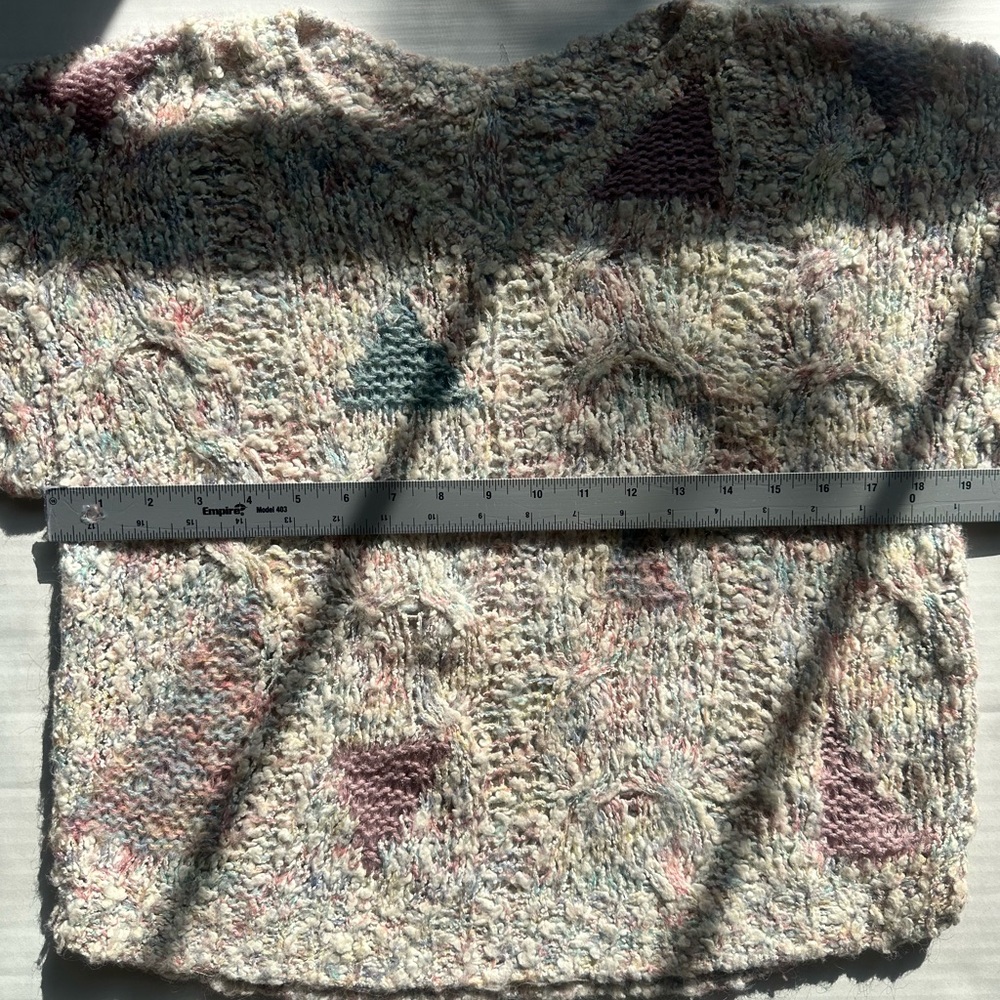 Women’s Lightweight Vintage Multicolored Pullover Sweater Size M - Picture 7 of 7
